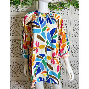 NWT Tabitha Brown x Target Women's Botanical Colorful Cover Up Tunic Size Small